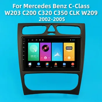 Para a Mercedes Benz Classe C W203 C200 C320 C350 CLK W209 2002-2005 9 Polegadas Tela Android som do Carro Carro Multimídia Vídeo Player