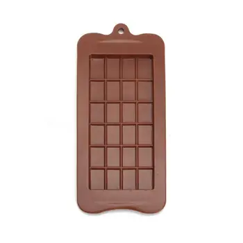24 De Chocolate Cozimento De Sílica Gel Moldes Artesanais De Chocolate Meio Ambiente-Friendly Multi-Funcional Conveniente Da Non-Vara De Alimentos Molde