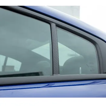 6PCS de Fibra de Carbono Adesivos Janela da Porta do Pilar Posts Tampa de Decoração de Kit de corte para Dodge Charger-2021 Exterior Acessórios do Carro