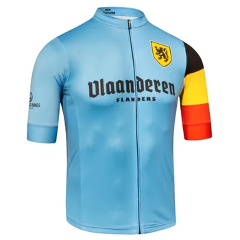 Flandres Novo Vermelho/preto/azul/amarelo Jersey de Ciclismo de BTT Corrida de ESTRADA de Ciclismo roupas Escolher entre 4 estilos