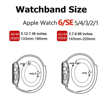 De Nylon, Alça de Laço para a Apple faixa de relógio de 44mm 40mm 42mm pulseira de 38mm smartwatch correia de Acessórios pulseira iWatch 3 4 5 6 se a banda