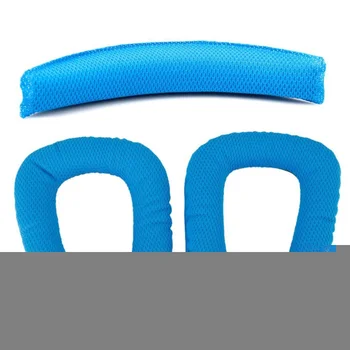 Azul Substituição Cabeça Almofada Almofada de Cabeça Almofadas de Protecção para Logitech G430 G930
