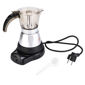150/300 ml de 220v 3 a 6 da Copa Eléctrica Top italiano Moka Pote de Café máquinas de fazer café Ferramenta Cartucho do Filtro de Alumínio para preparar Chá e café