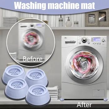 8Pcs Anti Vibração Pés Almofadas Máquina de Lavar Tapete de Borracha Anti-Vibração Pad Secador de Universal Fixo Não-rampa de Deslizamento