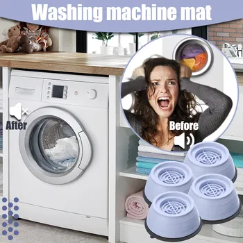 8Pcs Anti Vibração Pés Almofadas Máquina de Lavar Tapete de Borracha Anti-Vibração Pad Secador de Universal Fixo Não-rampa de Deslizamento