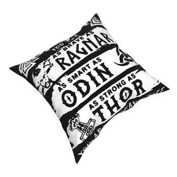 Ragnar Odin Viking Pai Fronha Impresso Poliéster Capa de Almofada Decorações Jogar Travesseiro Capa Home Square 40*40cm