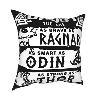 Ragnar Odin Viking Pai Fronha Impresso Poliéster Capa de Almofada Decorações Jogar Travesseiro Capa Home Square 40*40cm