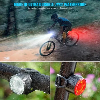 Mini Traseira da Bicicleta de Cauda Luz Recarregável USB IPX6 Impermeável Moto Luz de Aviso de Bicicleta de Cauda lanterna traseira da Bicicleta DIODO emissor de Luz