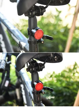 Mini Traseira da Bicicleta de Cauda Luz Recarregável USB IPX6 Impermeável Moto Luz de Aviso de Bicicleta de Cauda lanterna traseira da Bicicleta DIODO emissor de Luz