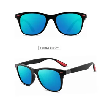 Novo Clássico Óculos de sol Polarizados Homens Mulheres Dirigindo Quadrado Armação Óculos de Sol Masculino de Óculos de proteção UV400 Driver de Óculos de proteção Óculos de sol