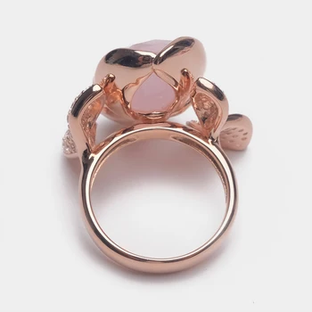 Amorita boutique prata 925 flor de design de moda delicadeza anel