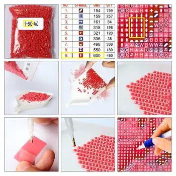 5D DIY Diamante Pintura Mapa de ponto de Cruz, Kit Completo de Broca Quadrado Bordado de Paisagem em Mosaico Arte da Imagem De Strass Presente