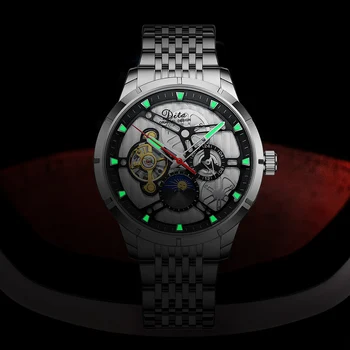 DITA de melhor Marca de Luxo, Esse Relógio Homens 3ATM Waterproof Relógios Mecânicos Automáticos relógio de Pulso Relógio Masculino
