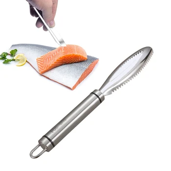 Inoxidável Peixe de Escamas de cozinha accessorie Raspagem Graters Rápida Retirar o Peixe de Limpeza Descascador de Raspador de osso de Peixe pinças ferramenta gadge