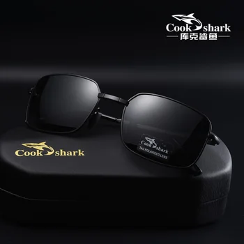 Cozinheiro de Tubarão novo óculos de sol masculino condução de óculos especiais de luz polarizada mudança de cor de dia e de noite os olhos dos homens óculos de sol tre