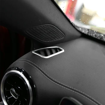 Para a Mercedes Benz Classe W177 2018-2020 Chrome ABS Lado de Ventilação de Ar Condicionado Tomada de Cobertura Guarnição Adesivo