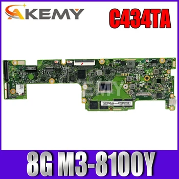 90NX0230-R00051 C434TA 8G/M3-8100Y Laptop placa-mãe Para ASUS C434TA C434T placa-mãe placa-mãe