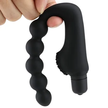 10 Velocidades de Vibração Homens Sexo Anal Brinquedos Massageador de Próstata Butt Plug Anal Esferas de Plug Vibrador Plug Anal Brinquedos Sexuais para os Homens, Mulher Gay