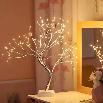 Led De Cobre De Natal Pequena Lâmpada De Tabela De Luzes Coloridas, Casa De Festa De Casamento Lndoor Decoração De Natal