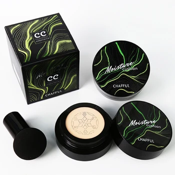 Cogumelo da almofada de ar BB CC creme Hidratante Fundação Ar-permeável Natural Brightening Concealer Maquiagem cosméticos