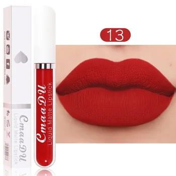 18 Cores Velvet Matte Lip Glaze Impermeável Duradoura Hidratação Não É Fácil A Desvanecer-Lip Gloss Nude Líquido, Batom, Maquiagem Cosméticos