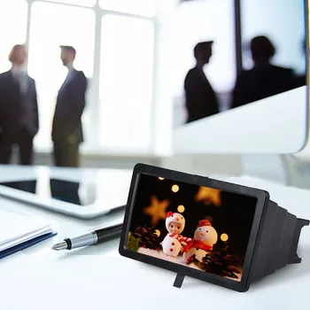 O Filme 3D de Vídeo Phone 8 polegadas Ampliador de Tela Amplificador HD Expansor Titular