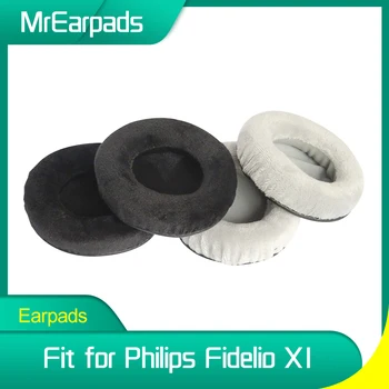 MrEarpads Protecções Para a Philips Fidelio X1 X1S Fone de Cabeça de Substituição de Almofadas Earcushions