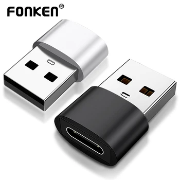 FONKEN USB Tipo C USB Adaptador USB-C Para UM Conversor USB Para o Portátil BOLA Adaptador de Conector Tipo-c de Carregamento Padrão de Transferência de Dados