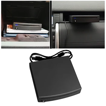 Preto Interface USB Carro SUV Externo Estéreo Rádio Prato Caixa de CD/DVD Player para Android Peças de Interior de Rádio de Carro
