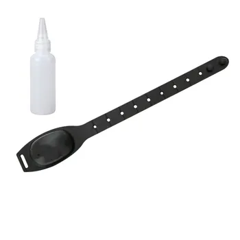 Silicone Hand Sanitizer, Hand Washing Gel, Alcohol Dispensing Bracelet, Wrist Strap + Sharp Mouth Bottle, Adult And Child M50