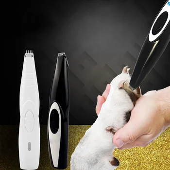 Recarregável USB animal de Estimação Clippers Cão Elétrico de Corte Mini Cortador de Pêlos de animais de Estimação Pata Aparador de animal de Estimação em Casa Suprimentos