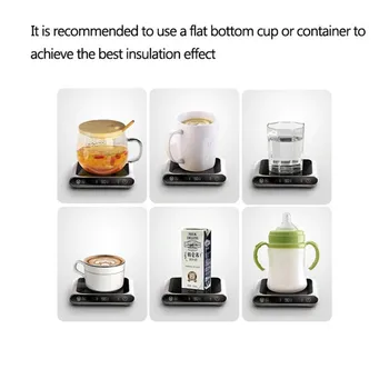 5V Copa do Aquecedor Inteligente Termostática Quente Fabricantes de Chá 3 Engrenagem de Carga USB Aquecimento Montanha-russa de Trabalho Aquecedor de Café com Leite, Chá Quente Pad✪