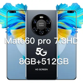 Versão Global HUAWE Mate40 Pro+ Smartphone Tela Cheia Deca Núcleo de 6000mAh 7.3 Polegadas de 12 gb 512 GB 4G LTE 5G de Rede Telemóvel