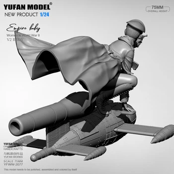 1/24 Yufan modelo de kits figura beleza de auto-montagem YFWW-2077