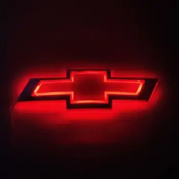 5D Logotipo do Carro do DIODO emissor de Luz do Carro Emblema do DIODO emissor de Adesivo de Luz Exterior Decoração de Design Adequado para Chevrolet Modificação de Carro