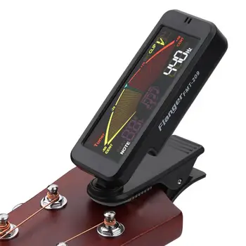Dragonpad Flanger FMT-209 Guitar Tuner Digital Clip-on Afinador de Guitarra com Clip de Montagem para o Cromático, Guitarra Baixo Ukulele Violino