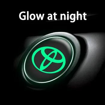 A decoração do carro de Toyota carro de um botão iniciar decoração autocolante interruptor de ignição anel de decoração interior do carro acessórios