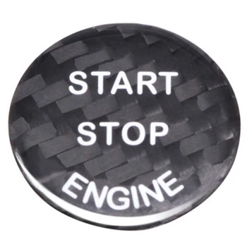 A Fibra de carbono Adesivo de Carro a partida do Motor Botão de Parada de Decoração Tampa para Bmw E90 E39 E46 E36 E60 F30 F10 E87 E53 E70 G30 X5 5 Série ST