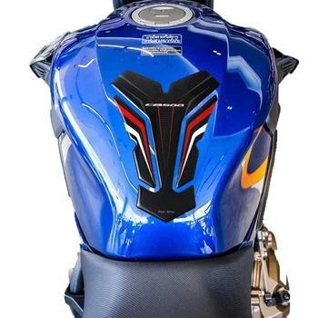 Para Honda CB500 CB500F CB500X CB 500 500F 500X 3D em Fibra de Carbono Motocicleta Tanque de Combustível Autocolante de Protecção do Adesivo