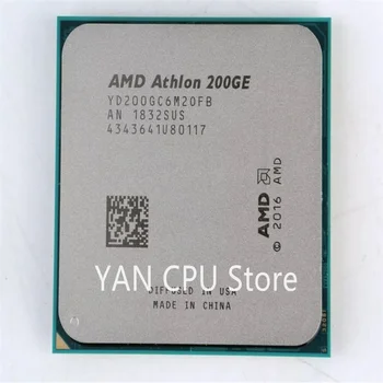 Frete grátis AMD Athlon 200GE X2 200GE 3.2 GHz Dual-Core, Quad-Thread da CPU Processador YD200GC6M2OFB / YD20GGC6M2OFB Soquete AM4