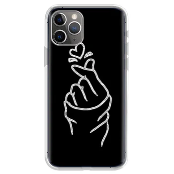 Cuidar Dedos Ama de Caso Para o Iphone 11 Pro Max Telefone X XR XS MAX Para o Iphone 5 5 6 6 7 8 Mais De 12 Pro Capa Mole SE de 2020 Coque