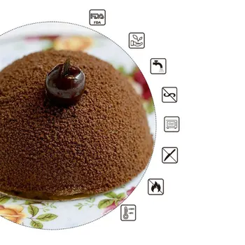 15 de Bola Redonda Mini Trufas Molde do Bolo do Silicone para a Mousse de Chocolate Muffin de Sabão Torta de Sobremesa Pão Bakeware Decorar Ferramentas