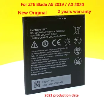 Original 2650mAh Li3826T43P4h695950 Bateria Para ZTE Blade A5 2019 Lâmina A3 2020 Em Stock bateria de Alta qualidade