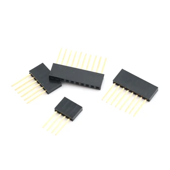 10pcs de 2,54 mm 4/6/8/10 Pin Empilhável Pernas Longas Femal Cabeçalho Para o Arduino Shield