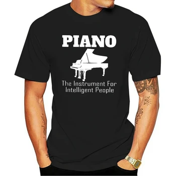 Homens Engraçados da Moda de T-shirt do Piano, O Instrumento Para Pessoas Inteligentes Mulheres