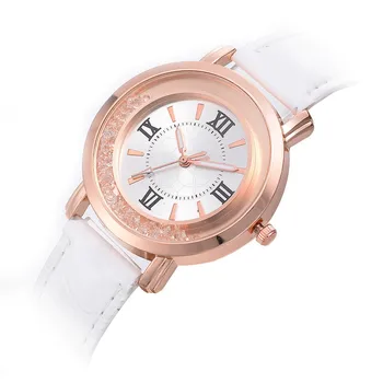 Mulheres Relógios De Luxo, Lazer Conjunto Trado De Couro De Aço Inoxidável Do Relógio De Quartzo Senhoras Relógio De Pulso Casual Feminino Relógio Reloj Mujer