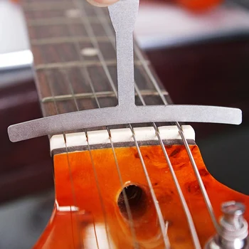 Guitarra de Luthier Ferramentas de Medição Conjunto de Kit de Seqüência de Ação do Governante, 9 Understring Raio Medidor de Guitarra de Reparação