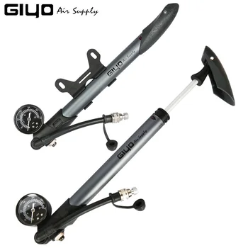 Giyo GS-41 300psi Choque de Bicicleta Bomba de MTB Garfo / Suspensão Traseira da Bomba de Bicicleta de Mão, Ar Bomba Com Medidor de Pressão de Bicicleta Inflador