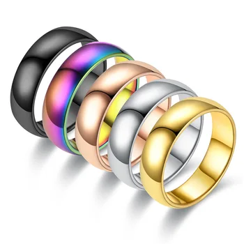 Nova moda do anel masculino da personalidade do casal anel dominante de titânio de aço personalidade personalidade masculina