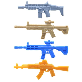 10pcs/lot mini-Moderna HK416 AKM CICATRIZ Assult Rifle, Espingarda e Armas Militares MOC Partes Construção de Blocos de Tijolos de Brinquedos para Crianças